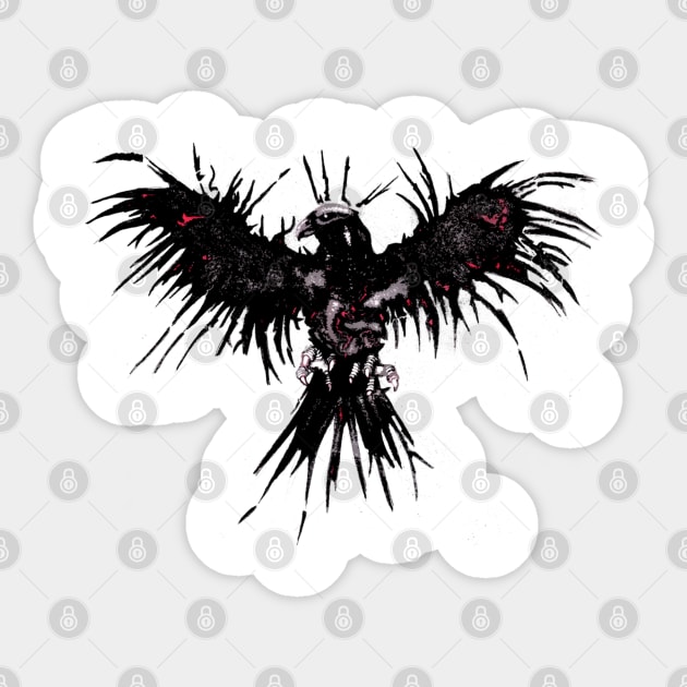 crow Sticker by NerdsbyLeo